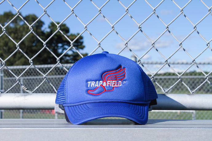 TRAP & FIELD 21’ TRUCKER HAT “ROYAL”