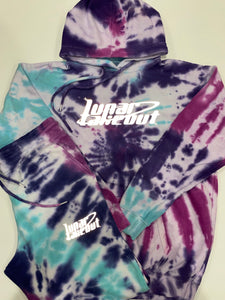 LUNAR TAKEOUT TIEDYE 3M REFLECTIVE LOGO HOODIE.