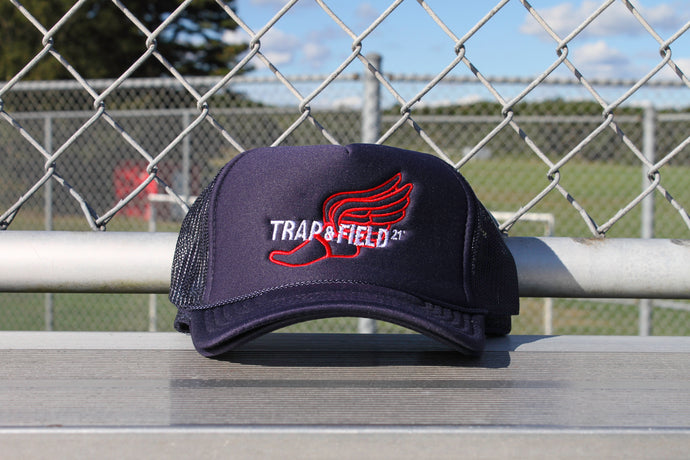 TRAP & FIELD 21’ Trucker Hat “NAVY”