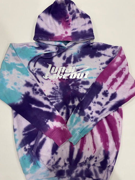 LUNAR TAKEOUT TIEDYE 3M REFLECTIVE LOGO HOODIE.