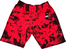 Load image into Gallery viewer, LTKO TIE-DYE FLEECE SHORTS “BRED” *LIMITED*