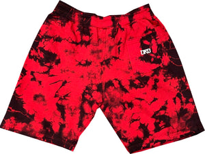 LTKO TIE-DYE FLEECE SHORTS “BRED” *LIMITED*