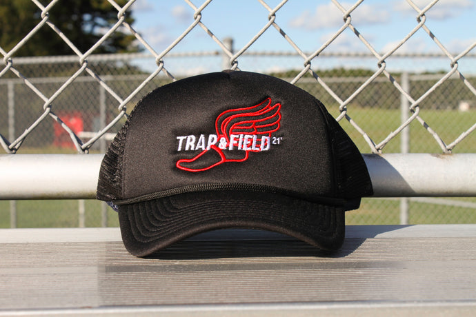 TRAP & FIELD 21’ TRUCKER HAT “BLACK”