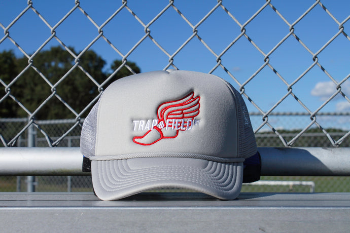 TRAP & FIELD 21’ TRUCKER HAT “GREY”