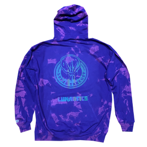 LTKO REFLCTIVE LOGO "PURPLE TIE-DYE" HOODIE